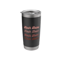 Vintage Lash Babe Lash Artist Lash Tech Retro Lash Babe Stainless Steel Insulated Tumbler