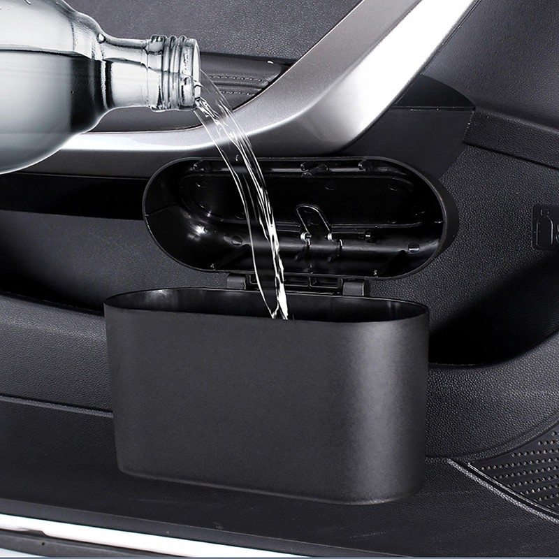 2 PCS Car Trash Can with Lid, Car Trash Bin