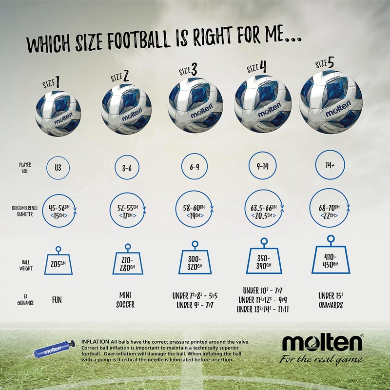 Molten F4A2810 Training Ball White/Blue/Silver 4
