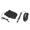 One Handed Keyboard Mouse Set Wired 35 Keys RGB Backlight