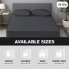 EV Dekor Fitted Sheet Single, Charcoal - Deep Pocket Bedsheet