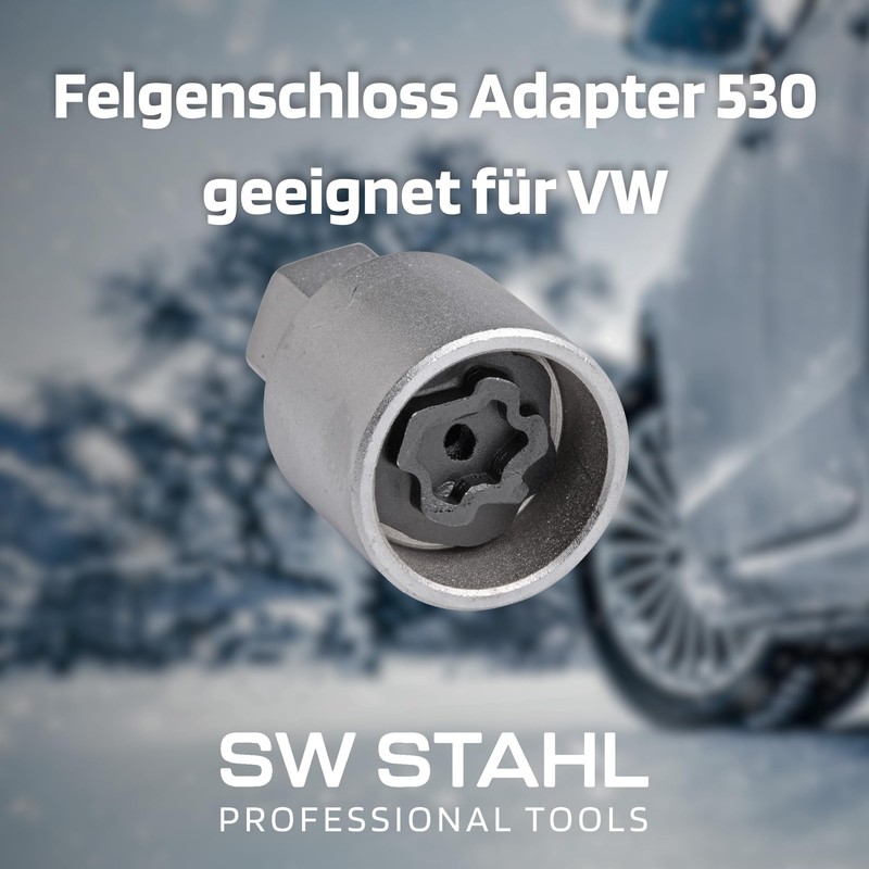 SW-Stahl 02383L-10 Rim Lock Adapter 530 I Suitable for VW