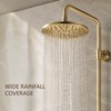 Antique Brass 8-Inch Rainfall Shower System with Hand Shower &