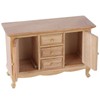 Dollhouse 1:12 Double Door Cabinet Doll House Wooden Furniture Miniature
