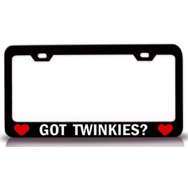 Custom Brother - GOT TWINKIES? Food Vegetable Fruit Metal Car SUV Truck License Plate Frame Bl f13