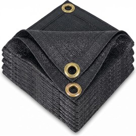 10'x20' Garden Shade Cloth 50% Sunblock Mesh Tarp with Grommets | Outdoor Sun Shade & Plant Freeze Protection Cover for Greenhouse, Kennel, Lawn, Patio,