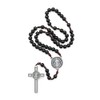 Intercession St. Benedict Holy Medal Rosary (Black)