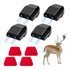 DXNQ 4 PCS Deer Whistles for Car, Avoid Collisions Deer Warning Devices with Adhesive Tapes, Universal Animal Alert Save Deer Whistles for Cars Trucks Motorcycles, Car Accessories (Black)