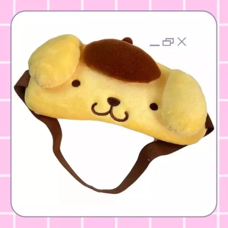 Sanrio 산리오 시나모롤 쿠로미 소프트 수면안대 5Types [2 폼폼푸린] Sanrio