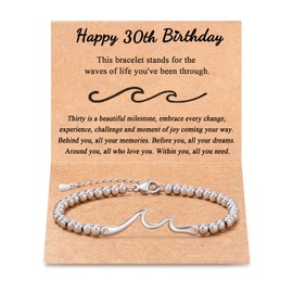 Tarsus 30th Birthday Gifts for Her 30th Birthday Gifts for Women Unique 30 Year Old Woman Bracelet