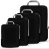 PANDA JOYS 4‑Piece Compression Packing Cubes Set –Expandable Travel Organizers