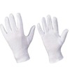 D2D | 12 Pairs - White Work Gloves - Size: