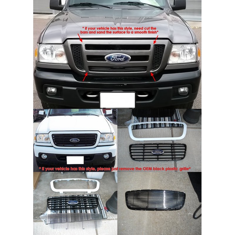 APS Compatible with Ford Ranger 2006-2012 Main Upper Chrome Billet