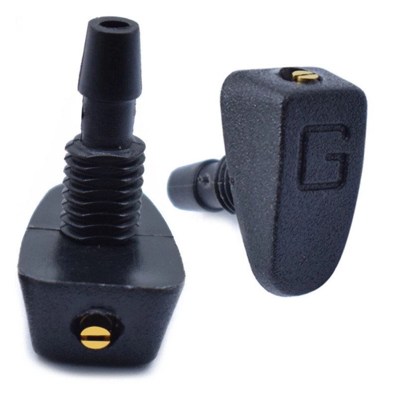 XUKEY 2Pc Universal Adjustable Hole Windshield Washer Nozzles Wiper Water
