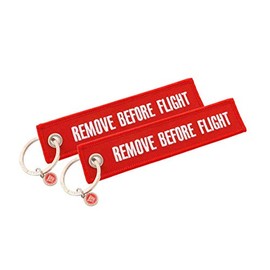 Classic Pendant - Remove Before Flight - Pack of 2, red