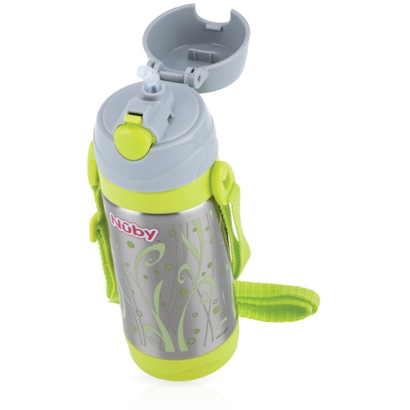 Nuby ID10264 Thermal Stainless Steel Cup with Straw 360 ml