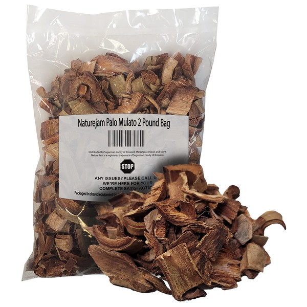 Naturejam Palo Mulato 2 Pounds Bag-100% Natural Wildcraft-No Processing aka