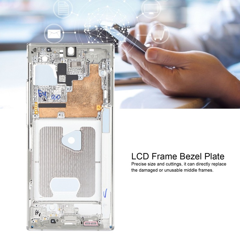 Middle Frame Bezel Plate Housing Cover Replacement for Note 20