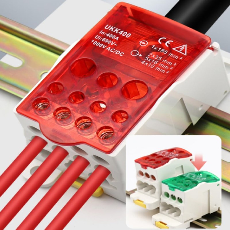 Distribution Box, UKK-125A 690V DIN Rails Terminal Block Distribution Box,
