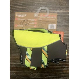 Arcadia Trail High Visibility Neon Green Dog Flotation Life Jacket - New X-Small