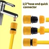 Garden Hoses Connector Kit, Including Hoses End Quick Couplings, 2-in-1