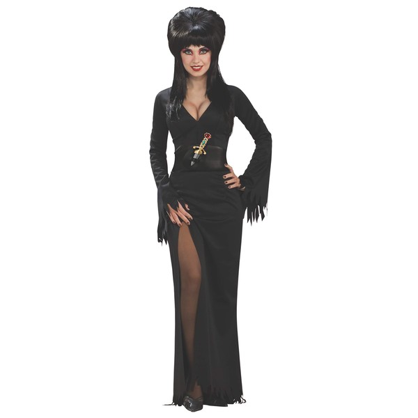 Elvira Mistress of the Dark Full-Length Dress, Black,Small Costume