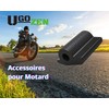 Ugozen Rubber Pedal Protector for Motorcycle Shoes Non Slip Black