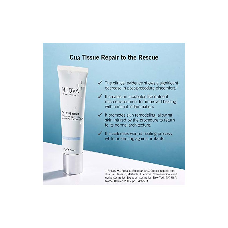Neova Cu3 Tissue Repair Recovery Cream with Copper Peptide Complex,