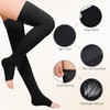 Thigh High 15-20 mmHg Compression Stocking, Open Toe Compression Socks