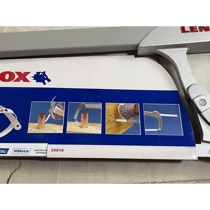 Lenox 4012 Bi-Metal, Shatter Resistant Hacksaw Extended Life 30,000 PSI