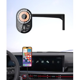 Masergogo Wireless Charging car Phone Holder for Hyundai Sonata 2024-2025 Accessories 12.3 inch Screen Fixed Clip,360° Rotation car Phone Mount Compatible with MagSafe
