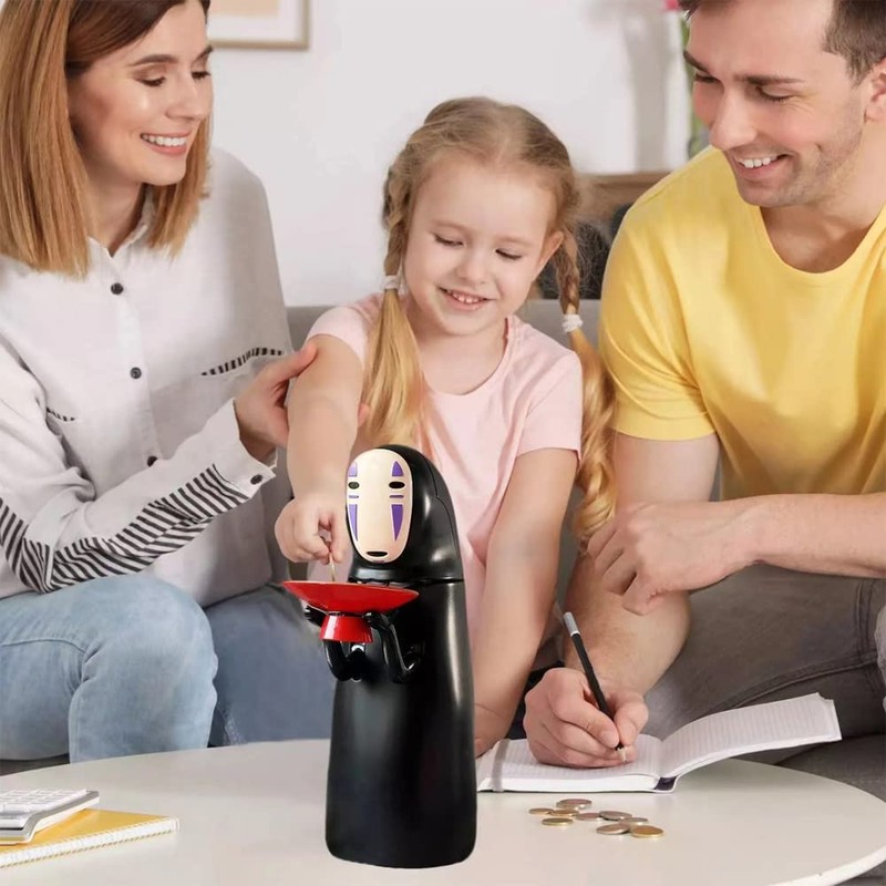 DUTTY Exquisitely crafted cartoon faceless male piggy bank, with sound