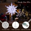 Lewondr Christmas Star Tree Topper, USB Powered Remote Controlled 11