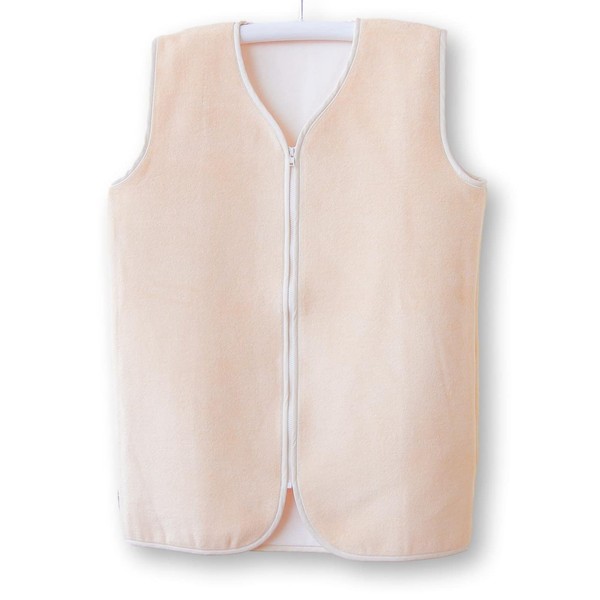 Hagumau Hugmamu® Cotton Blanket, Sleeper, Autumn, Winter, Wearable Blanket, Zipper (Junior (50 x 67), Basic, Camel)