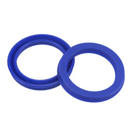 YOKIVE 2 Pcs UHS Radial Shaft Seals, Industry PU Oil Seals for Hydraulic Cylinders (Blue, 35-mm ID x 45-mm OD 6-mm Width)
