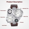 NICERIO Mens Big Face Watches - Cool Wrist Watch Genuine