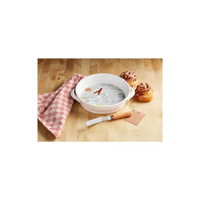 Mud Pie Cinnamon Roll Recipe, baker 2" x 9" dia