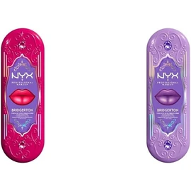 Kit de Labios Bridgerton NYX – 4 tonos veganos + delineador y brillo