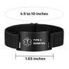 Pulsera personalizada de alerta médica, pulsera de identificación de acero