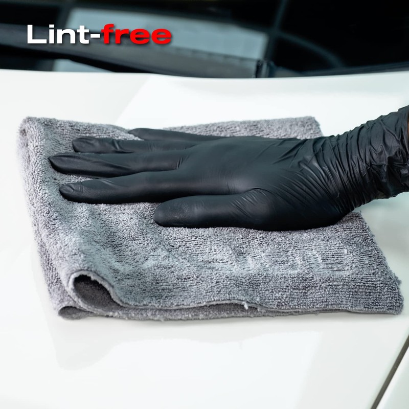 Nasiol Wipe&Buff Microfiber Ceramic Coating Application Cloth 10 Pack, Lint