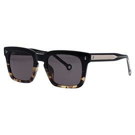 Hally & Son Men's HS817S04 Sunglasses Black Crystal, Black-crystal