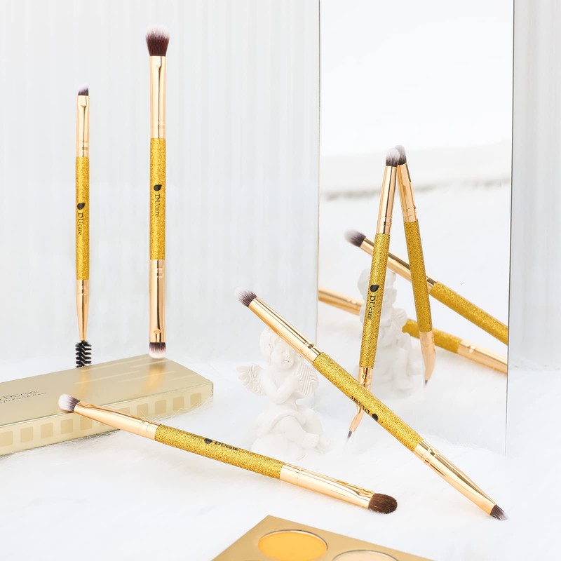 DUcare Eyeshadow Brush Set Duo End Eye Makeup Brush Golden