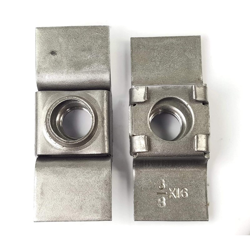 Retainer Weld Nuts - Plain Steel 3/8"-16 QTY 25