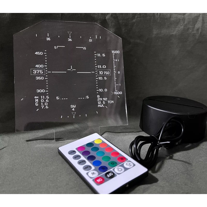 F14 Tomcat Heads Up Display -HUD- LED Light -Sign -