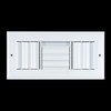 Fits 10x4 Duct Opening Aluminum 3-Way Adjustable Air Supply Grille