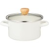 Pearl Metal HB-1367 Enameled Two-Handled Pot, 5.9 inches (15 cm),