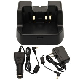 CD-41 Desk Rapid Charger DC 12V/24V Car Charger Compatible with Yaesu VX-8DR VX-8DE VX-8GR VX-8R VX-8E FT-1DR FT1DR FT2DR FT3DR Handheld Radio FNB-101LI