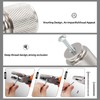 KOMOTIA 10 Pack Brushed Satin Nickel Kitchen Cabinet knurled Knobs