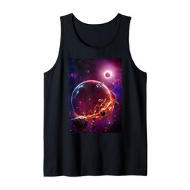 Galaxy Universe space nebula orbit star ship cosmonaut Tank Top