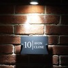 Badgemaster Modern Anthracite House Number Sign Plaque Stainless Steel Standoffs